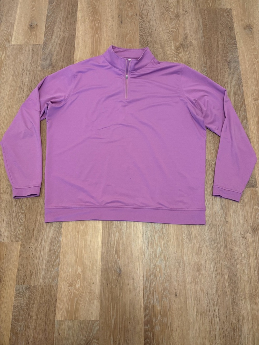 Peter Millar Perth Men's XXL Quarter-Zip Sweater Lavender Golf Summer